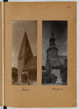 Johanniskirche, Levin. Pfarrkirche, Dargun: Ansichten (aus: Skizzen- und Fotoalbum 25)