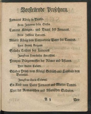 Vorstellende Persohnen