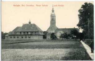 Krögis. Schule und Kirche