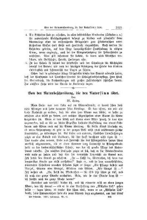 Von der Naturbeschreibung, die den Natursinn tötet