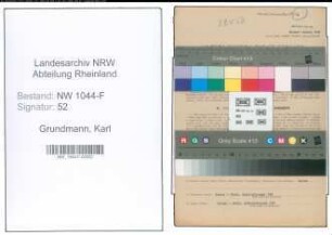 Entnazifizierung Karl Grundmann , geb. 10.11.1913 (Sparkassenangestellter)