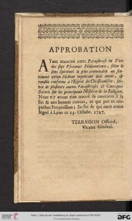 Approbation