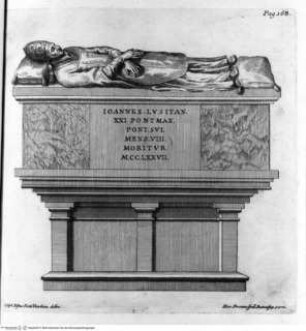 Istoria della citta di Viterbo - Tav. p. 168: Duomo, Giovanni XXI