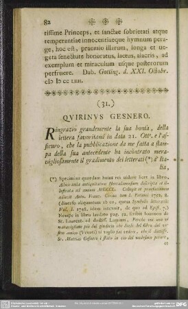 (31.) Quirinus Gesnero