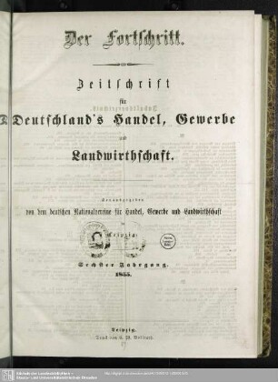 6.1855: Der Fortschritt : Zeitschrift für Handel, Gewerbe u. Landwirthschaft