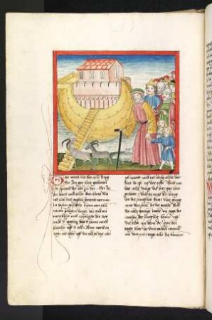 Noah führt die Seinen in die Arche
