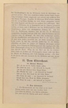 II. Vom Elternhaus