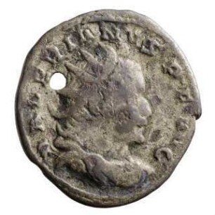 Münze, Antoninian, 258 - 259 n. Chr.