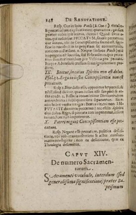Caput XIV. De numero Sacramentorum.
