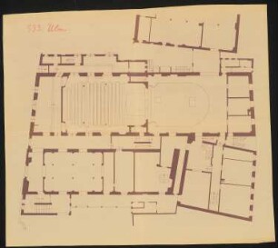 Stadttheater, Ulm: Grundriss 1:100