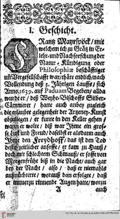 I. Geschicht