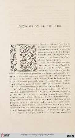 2. Pér. 4.1870: L' exposition de Limoges