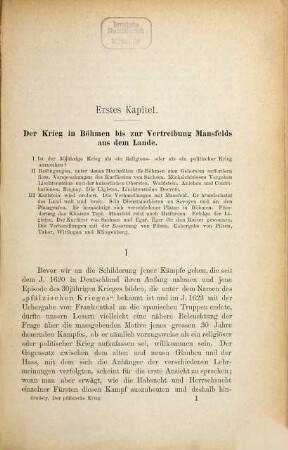 Geschichte des dreissigjährigen Krieges, 4. 2. Abth. Die Strafdekrete Ferdinands II. und der Pfälzische Krieg (1621 - 1623) ; Bd. 4