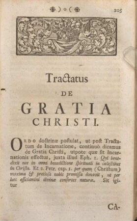 Tractatus De Gratia Christi.