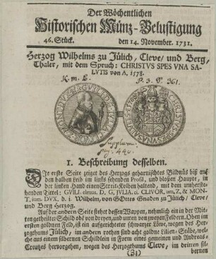 Bildnis von Wilhelm, Herzog zu Jülich-Cleve-Berg