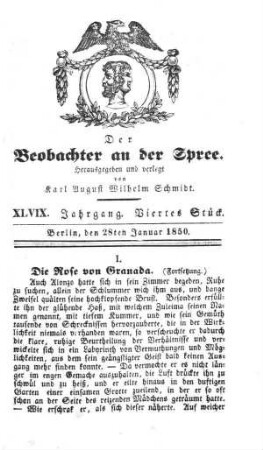 4. Stueck, 28. Januar 1850