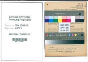 Entnazifizierung Katharina Wermter, geb. 09.03.1900 ()