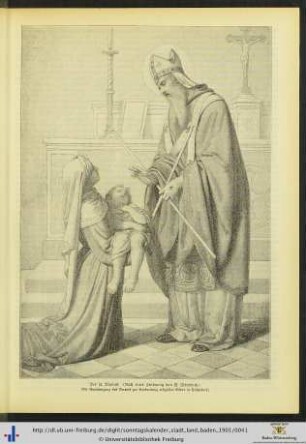 Illustration: Der hl. Blasius.