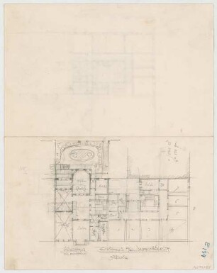 Thiersch, August ; München, Ismaningerstr.; Wohnbebauung - Grundriss 3. OG