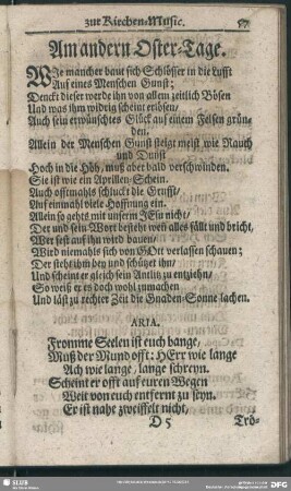 Am andern Oster-Tage