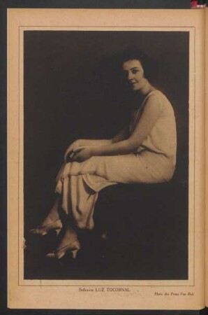 [Fotografía de] Señorita Luz Tocornal