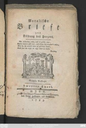 Theil 2: Moralische Briefe zur Bildung des Herzens