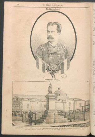 [Retrato de] Fermín Diez Canseco. : [Tomado de "El Sud-Americano" de Buenos Aires.]
