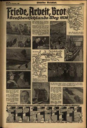Dritte Ausgabe vom Freitag, den 30. Dezember 1938.