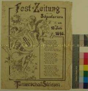 Festzeitung zum Schauturnen des Turnvereins Striesen-Dresden am 13. Juli 1895