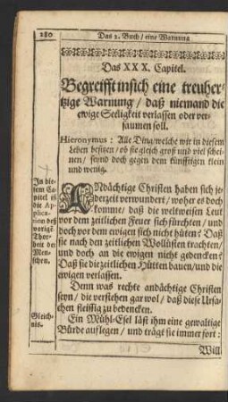 Das XXX. Capitel.