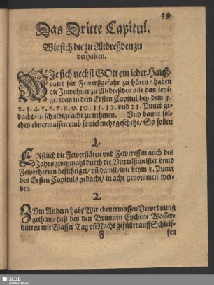 Das Dritte Capitul. Wie sich die zu Altdreßden zu verhalten