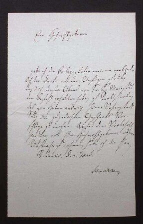 Schreiben über Carl Ludwig