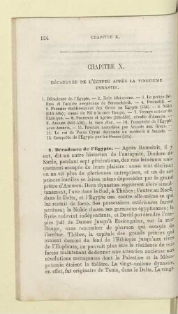 Chapitre X. Décadence de l'Égypte après la vingtième dynastie