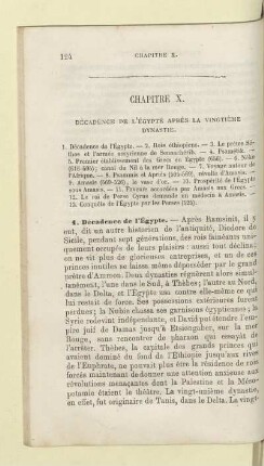 Chapitre X. Décadence de l'Égypte après la vingtième dynastie