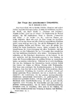 Zur Frage des gemeinsamen Unterrichts