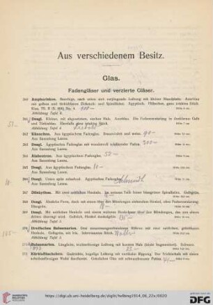 Aus verschiedenem Besitz (Nr. 260-569)