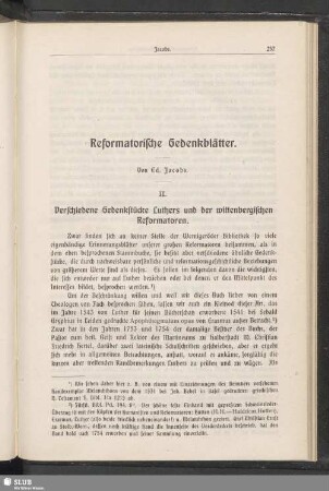 Reformatorische Gedenkblätter