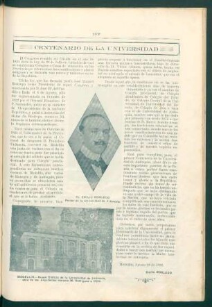 Centenario de la universidad