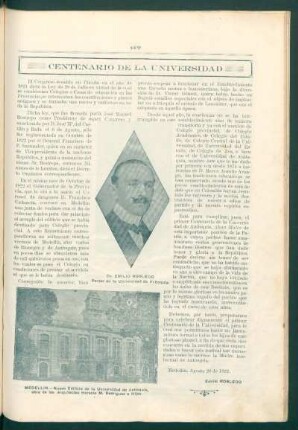 Centenario de la universidad