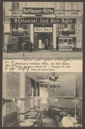 Ansichtskarte Restaurant "Kottbuser Hütte" [2/2]