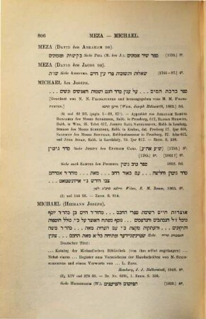 Catalog der Hebraica und Judaica aus der Rosenthal'schen Bibliothek. 1
