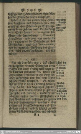 §. XIII. Daß bey allen Nerven-Kranckheiten eine Verderbung derer säffte vorhanden sey
