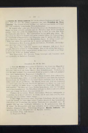 5. Sonnabend, den 20. Mai 1911.