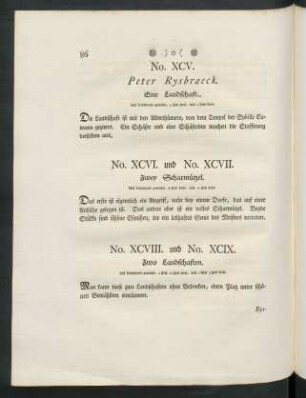 No. XCVI. und No. XCVII. Zwey Scharmützel