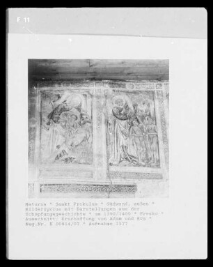 Szenen aus der Schöpfungsgeschichte — Die Erschaffung Evas aus der Rippe von Adam