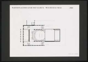 Nationaltheater, München Wettbewerb: Grundriss 3. Rang 1:200