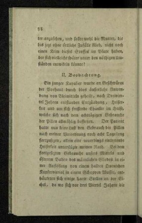 II. Beobachtung.