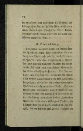 II. Beobachtung.