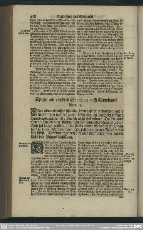 Epistel am vierdten Sonntage nach Epiphaniae. Rom. 13.