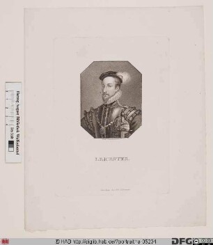 Bildnis Robert Dudley, 1564 Baron of Denbigh and Earl of Leicester